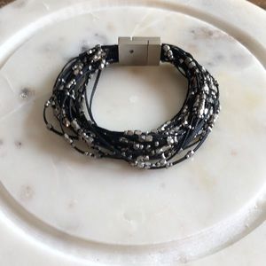 Black and Silver Bracelet